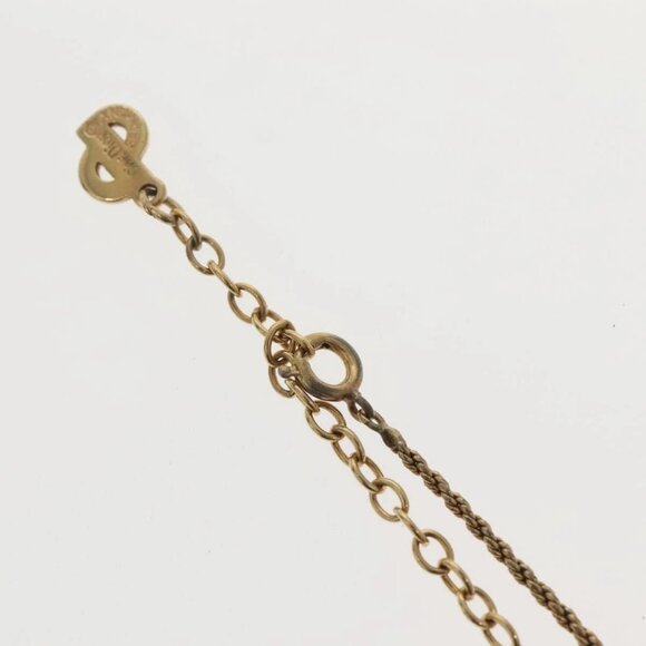 Christian Dior Necklace Metal Gold Tone Auth 142058 - Picture 13 of 16
